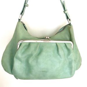 LATICO | Leather Seafoam Green Shoulder Bag